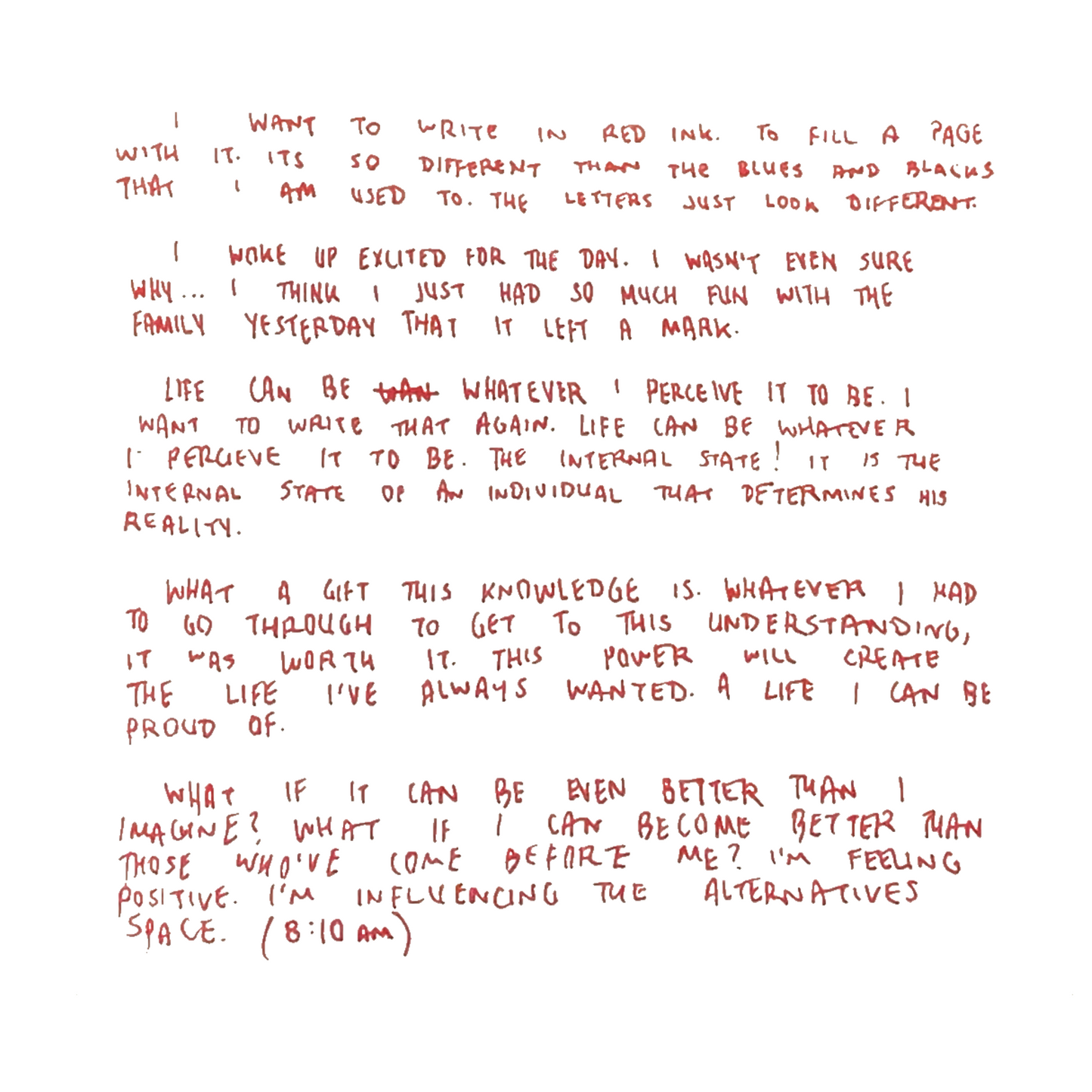Red Ink Journal T-Shirt