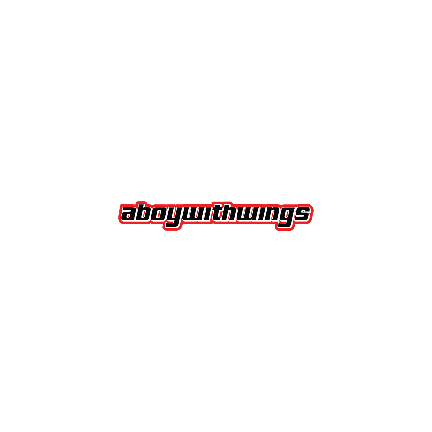 aboywithwings Red Text Sticker by ONLYVALENTINO